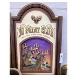 Contemporary Wood and Composition Sign