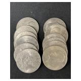 (12) Eisenhower $1 Coins