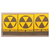 NOS Fort McHenry US Army Fallout Shelter Signs