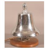 Great Nickel-Plated Ships Bell with Acorn Finial