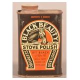 Great Black Beauty Stove Polish Tin