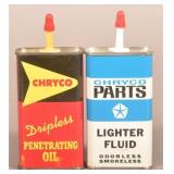 2 "Chryco" Chrysler Company Handy Oilers