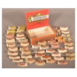 Lg. Group Vintage Cigar Wrappers & Local Cigar Box