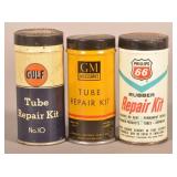 Gulf, GM & Phillips 66 Tin Tube Repair Kits