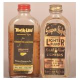 Cigarette Lighter Fluid Antique Glass Bottles