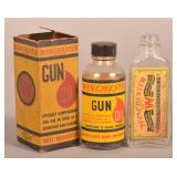 Early Winchester Paper Label Gun Oil Bottles
