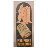 DuPont Five Star Antifreeze 1950s Thermometer