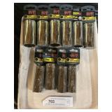 Incomplete 1/2" Drive Metric Deep Well Socket Set