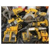 (7) DeWalt 18V Power Tools