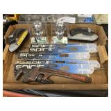 2" Hitch Balls, Files, Ridgid Pipe Wrench, etc.