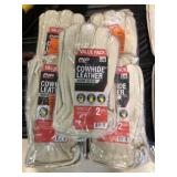 (10) Pairs of New Size Large Leather Work Gloves