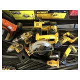 (8) DeWalt 18V Power Tools