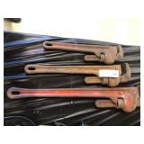 (3) Ridgid Pipe Wrenches