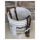 1/4" X 25 Ft. and 1/4" X 21 Ft. Log Chains