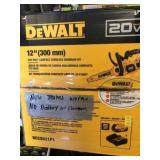 New DeWalt 20V 12" Chainsaw