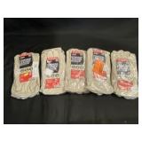 (10) Pairs of New Size Large Leather Work Gloves