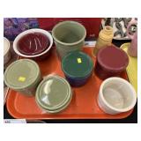 Longaberger Pottery Canisters and Bowls