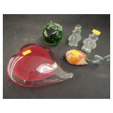 Art Glass Paperweights with Shakers
