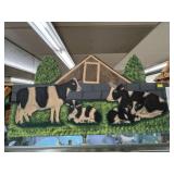 Menno Folk Art Stand-Up of Cows