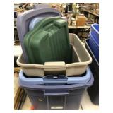 (3) Storage Totes with Lids