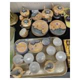 (2) Trays of Japan Lusterware