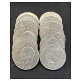 (14) Eisenhower $1 Coins