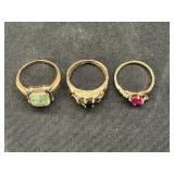 (3) 10K Rings