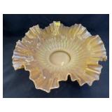 Opalescent Ruffled Edge Center Bowl