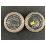 (2) Sterling Banded Coasters