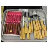 Vintage Plastic Handled Utensils