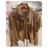 Echo Mountain Suede Jacket with Leather Visor