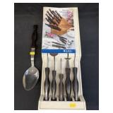 Cutco Knife Set with Serving Spoon