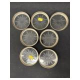 (7) Sterling Banded Coasters