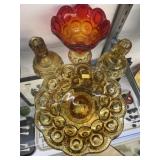 (4) Pieces of Moon and Star Glassware