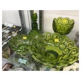 (4) Pieces of Moon and Star Glassware