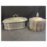 Pewter and Silverplate Bureau Boxes