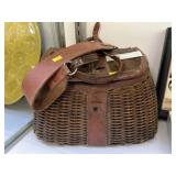 Vintage Wicker Fishing Creel