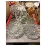 Egg Plates, Pattern Glass