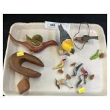 Carved Wood Birds
