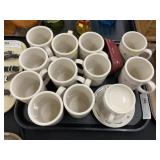 Longaberger Pottery Mugs and Serving Pieces