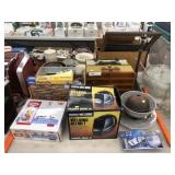 Welding Helmet, Tackle Boxes, Sewing Supplies
