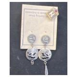 14K Pin with Sterling Earrings