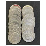(24) Post-1964 Kennedy Half Dollars