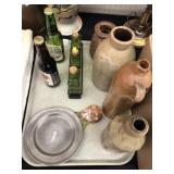 Stoneware with Bottles
