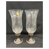 (2) Sterling Weighted Candle Holders