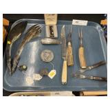 Vintage Utensils, Carving Set, Lighter