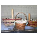 (3) Longaberger Baskets