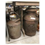 Vintage Fuel Can with Milk Can