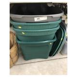 (4) Storage Totes with Lids