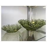 (2) Art Glass Bowls